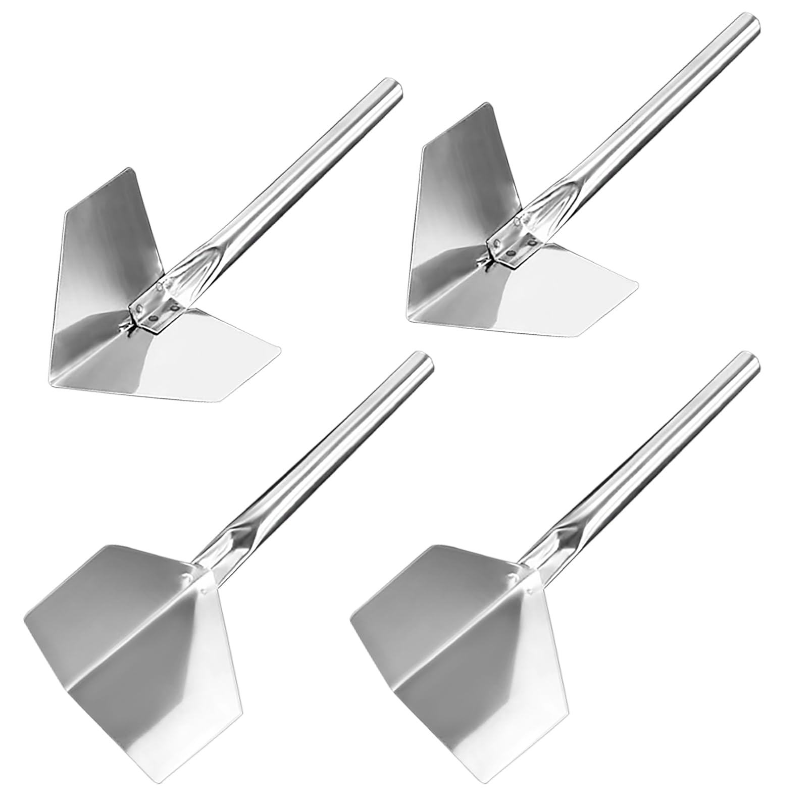 4 Pcs Inside & Outside Corner Trowels,Plastering Trowel,Stainless Steel Drywall Corner Shaping Tool Plastering Tool Knife for Drywall Corner Shaping & Building Projects