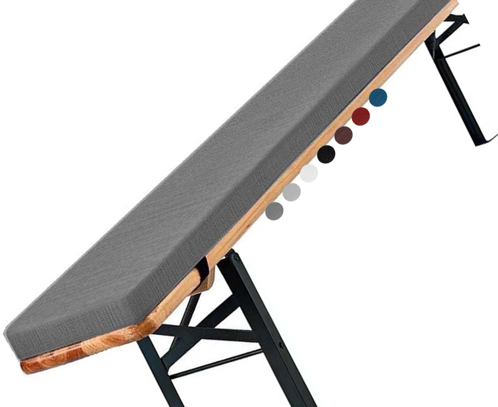 Coussin de banc antidérapant 120x50x5 cm lavable contre l'inconfort