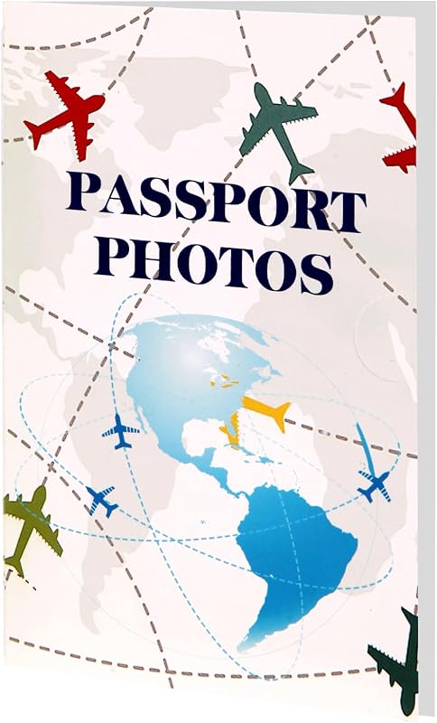 PruQuaiy150-Pack Passport Photo Organizer Folder with Pockets & Compartments for 2x2 Print, Picture Display, Travel Document Organizer - Small Business Supplies - Passport Holder for Travel