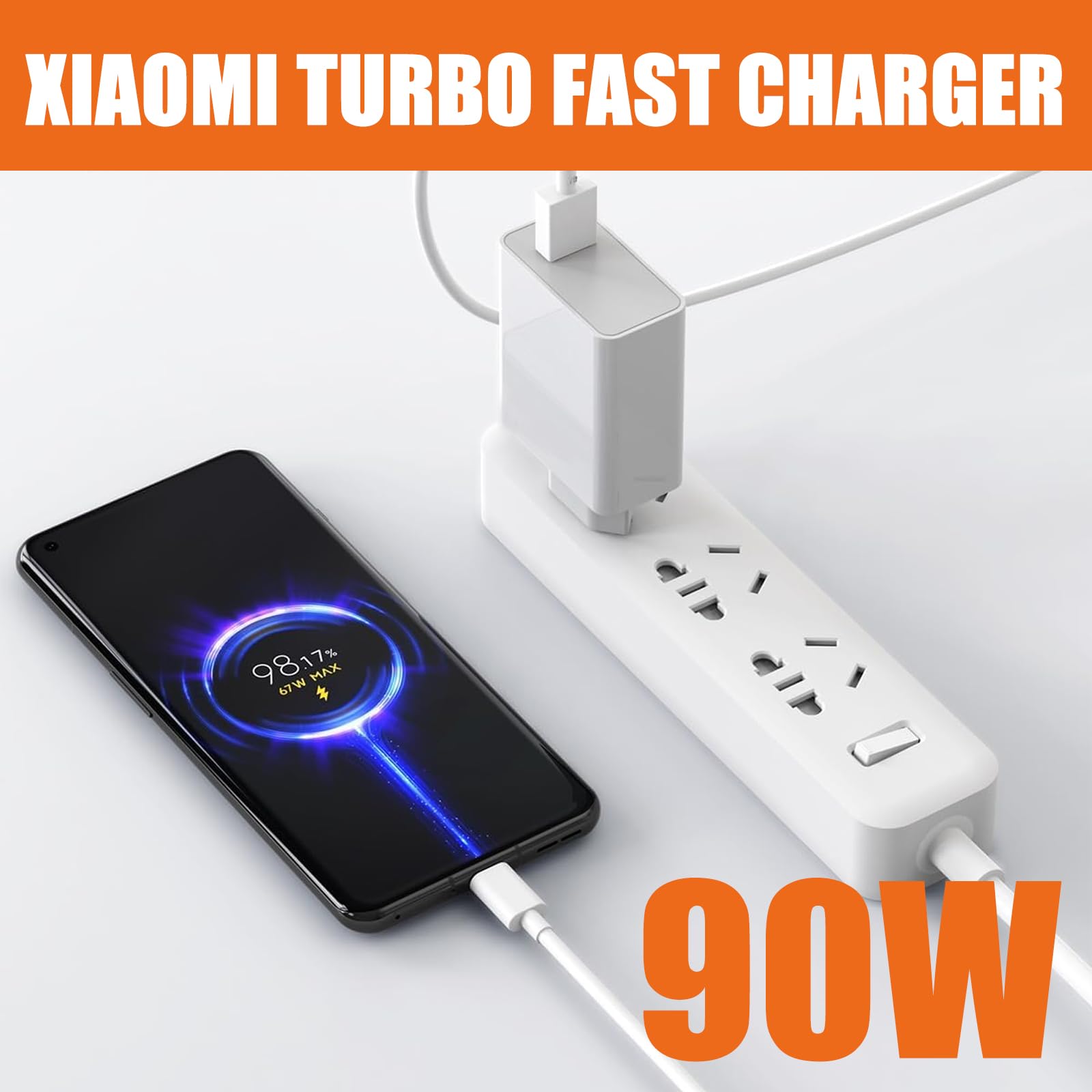 120W USB C Charger Fast Charging Cable for Xiaomi 15T Pro, 14T
