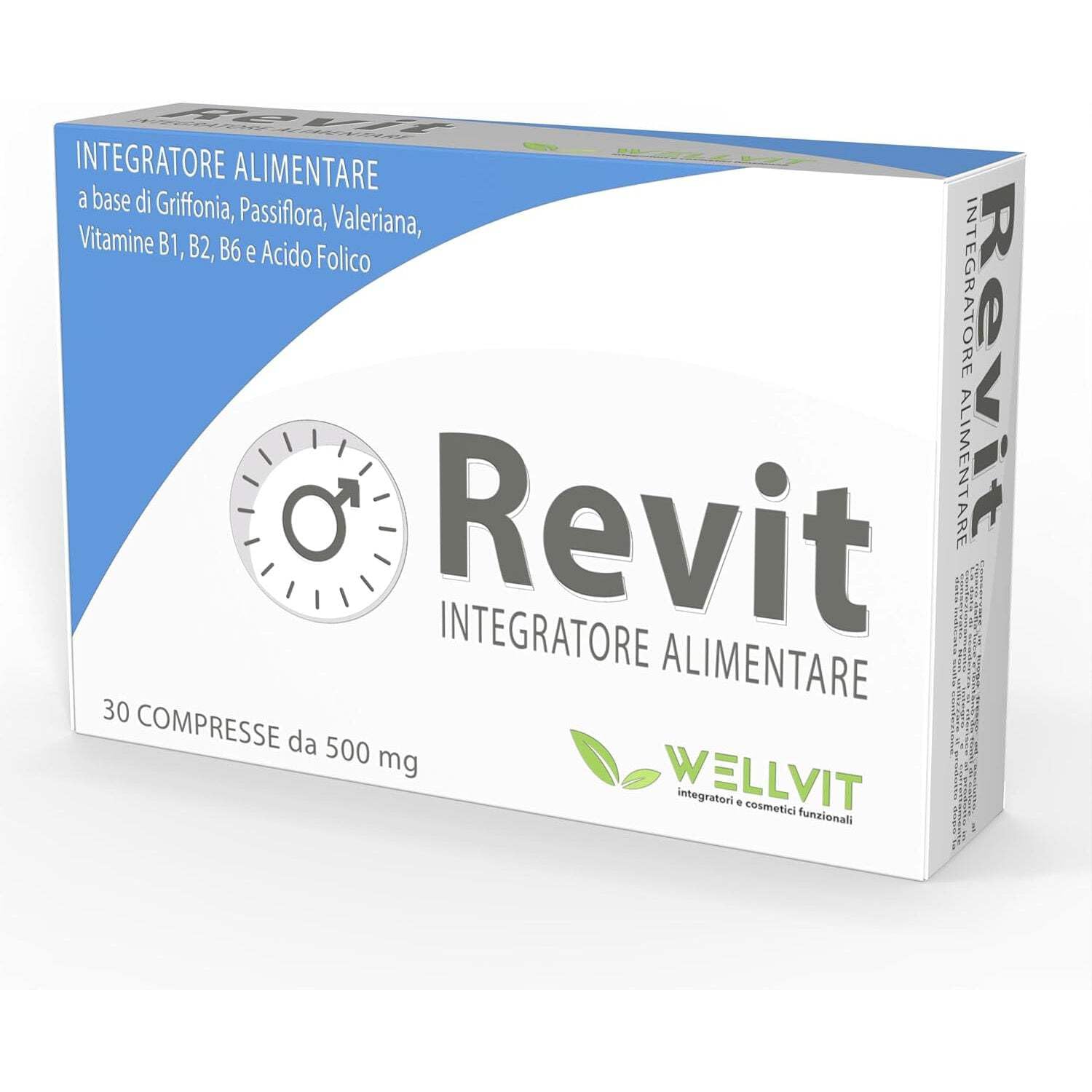 REVIT Integratore Utile Contro l' Ansia Stimola la produzione di Serotonina, l' Ormone del Benessere Completamente Naturale Prodotto in Italia