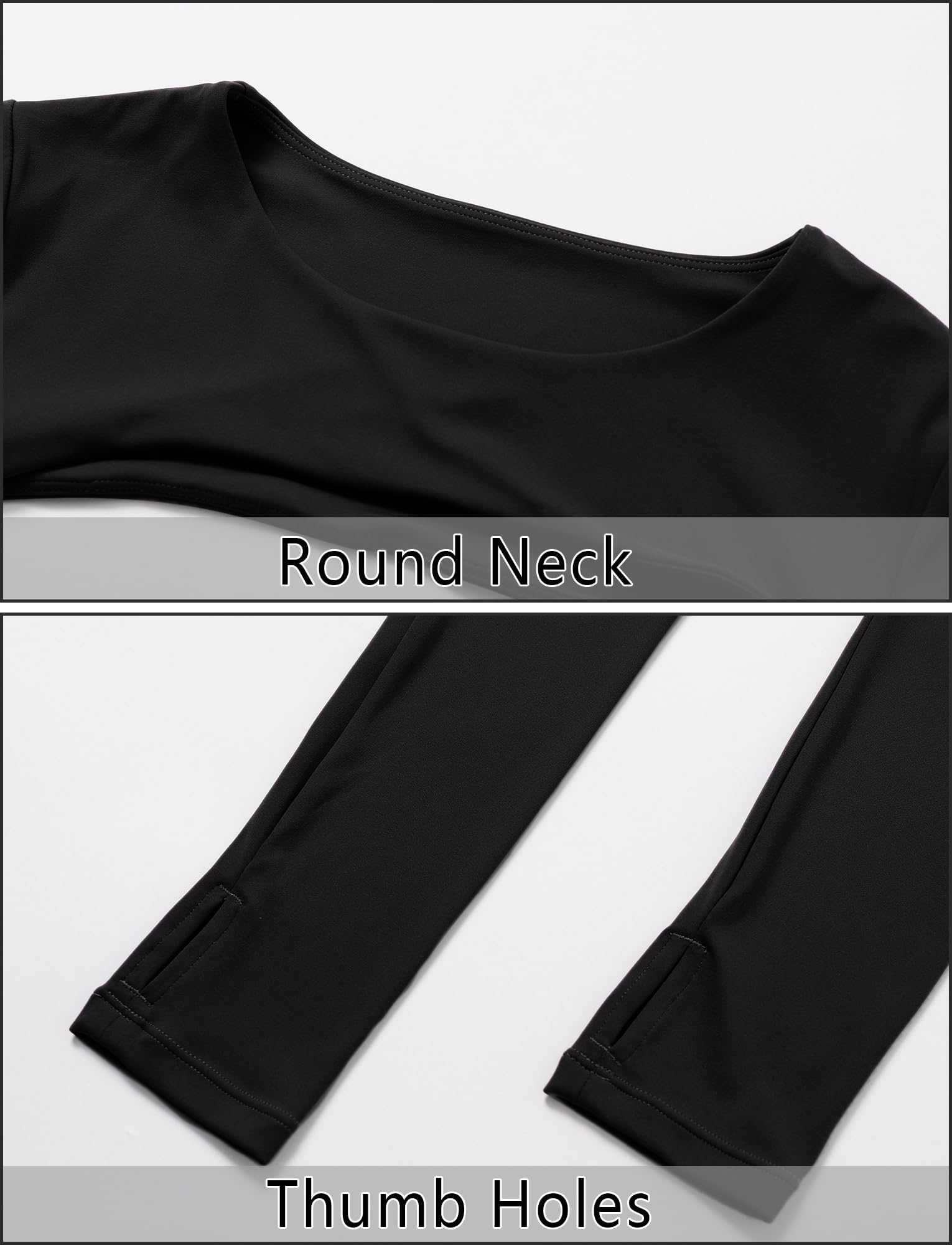 Top Yoga Donna, Top Sportivo ad Asciugatura Rapida, Maglietta Donna con Manica Sottile, Maglietta Yoga Sportiva con Foro per Il Pollice, S-XL