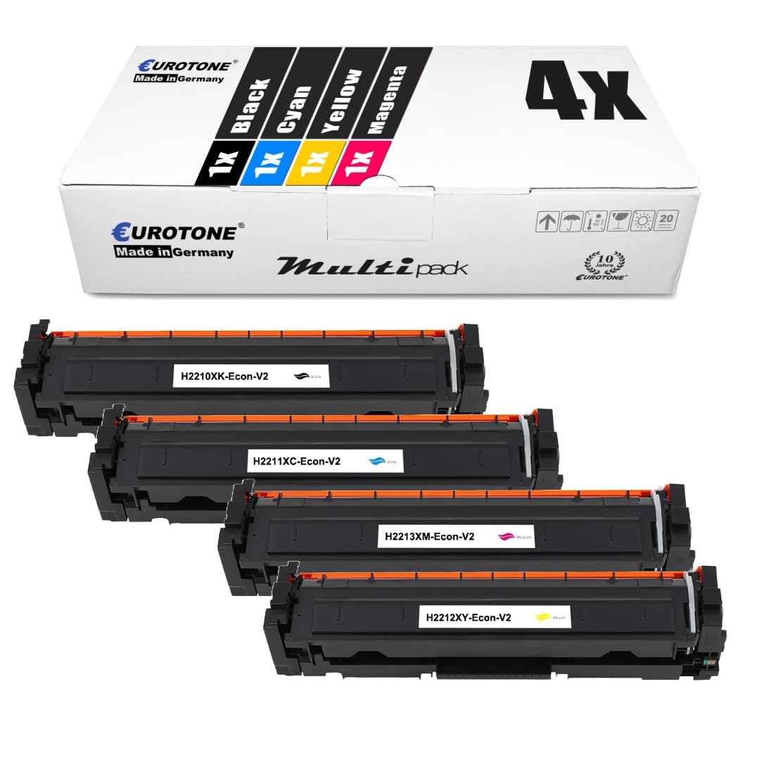 Eurotone W2210X W2211X W2212X W2213X toner kompatybilny z HP Laserjet Pro M255 M282 M283 (4 szt. w zestawie Multiset)