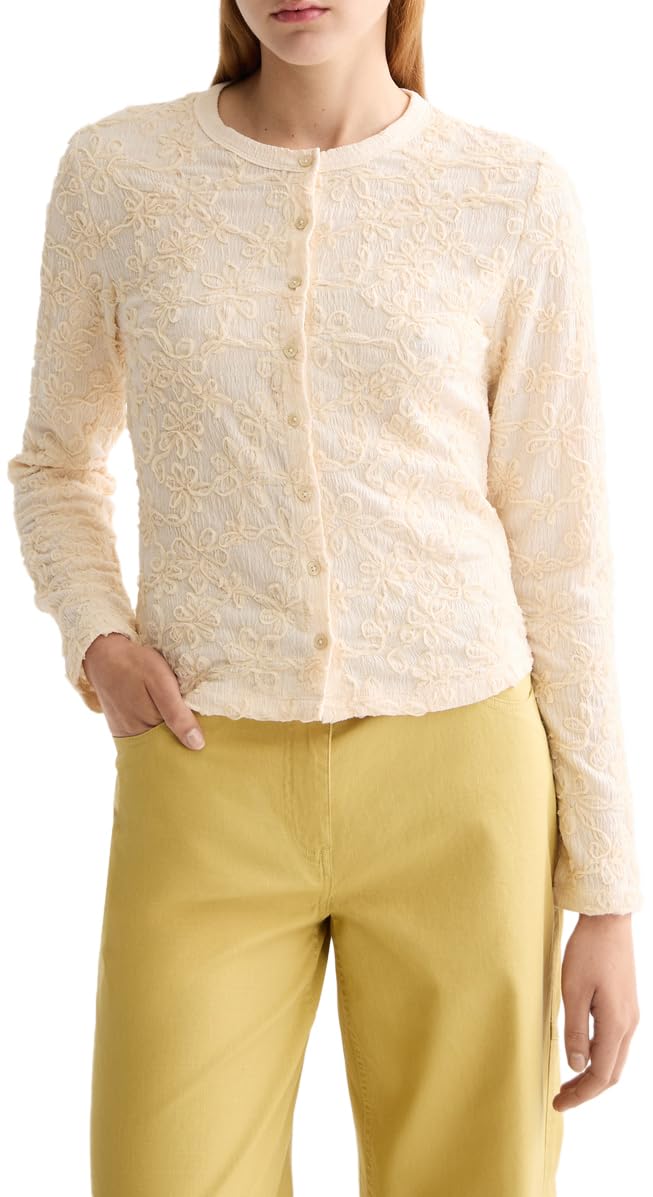 T-Shirt Scotch & Soda Femme Structuré : Finis les Hauts Déformés - 8