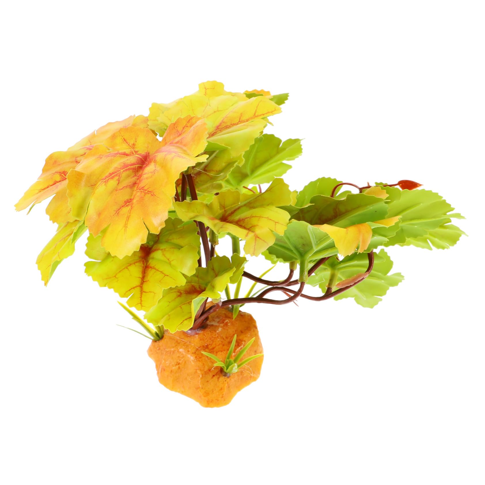 ifundom Reptile Plants Artificial Ornament for Tank Decor Lifelike Simulation Leaves Enhances Habitat for Fish and Reptiles Creates Vibrant Aquatic Environment