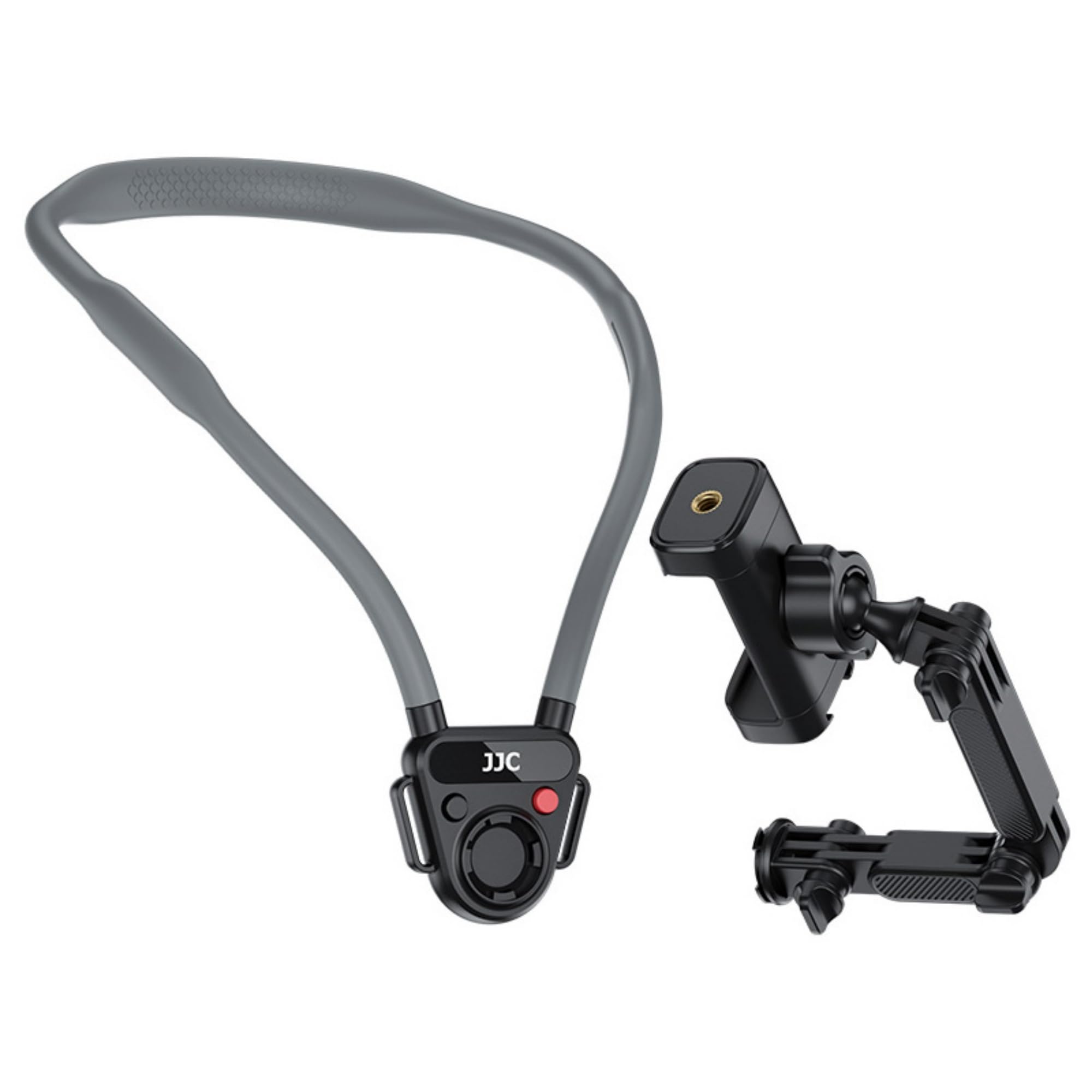 Kiorafoto Supporto per cellulare con clip per cellulare per registrazione, leggero POV/Vlog per selfie, catena toracica, supporto per cellulare con 3 bracci rimovibili e chiusura rapida, Content