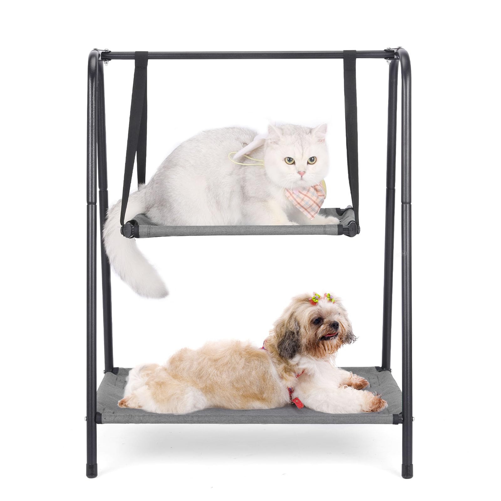 Etagen-Katzenschaukel Hängebett, Kätzchen-Hängematten mit Kissen, erhöhte Schaukeln für Katzen und Kätzchen, perfekte Indoor-Katzenmöbel, Hundeschaukel, atmungsaktive Katzen-Hängematte