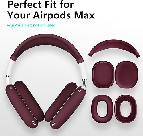 Miniatura 6 de Filoto Funda para auriculares Airpods Max, funda de almohadilla para los oídos, auriculares Co verdiadema para AirPods Max (USB-CLightning)