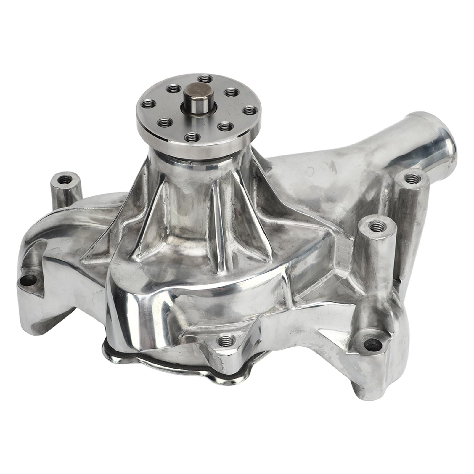 Aluminiowa Długa Pompa Wodna, Wysokowydajny Układ Chłodzenia, Pasuje do Silników Chevy SB 283 327 350 383 400 V8, Idealna do Poprawy Wydajności Silnika (Błyszczący)