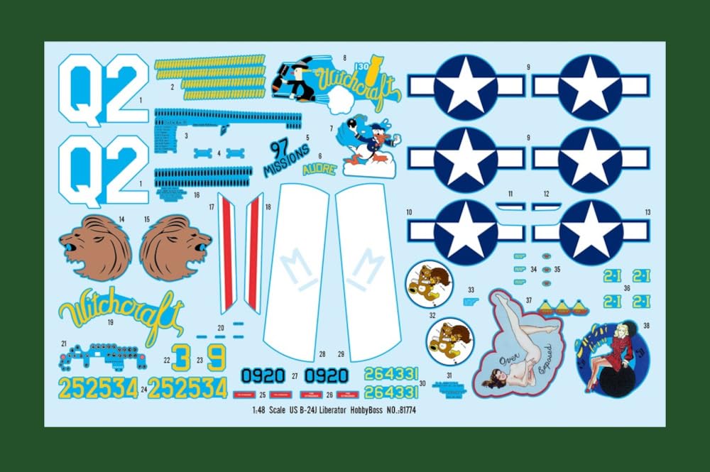 Hobby Boss 381774-1/48 B-24J Liberator - Maßstab 1:48
