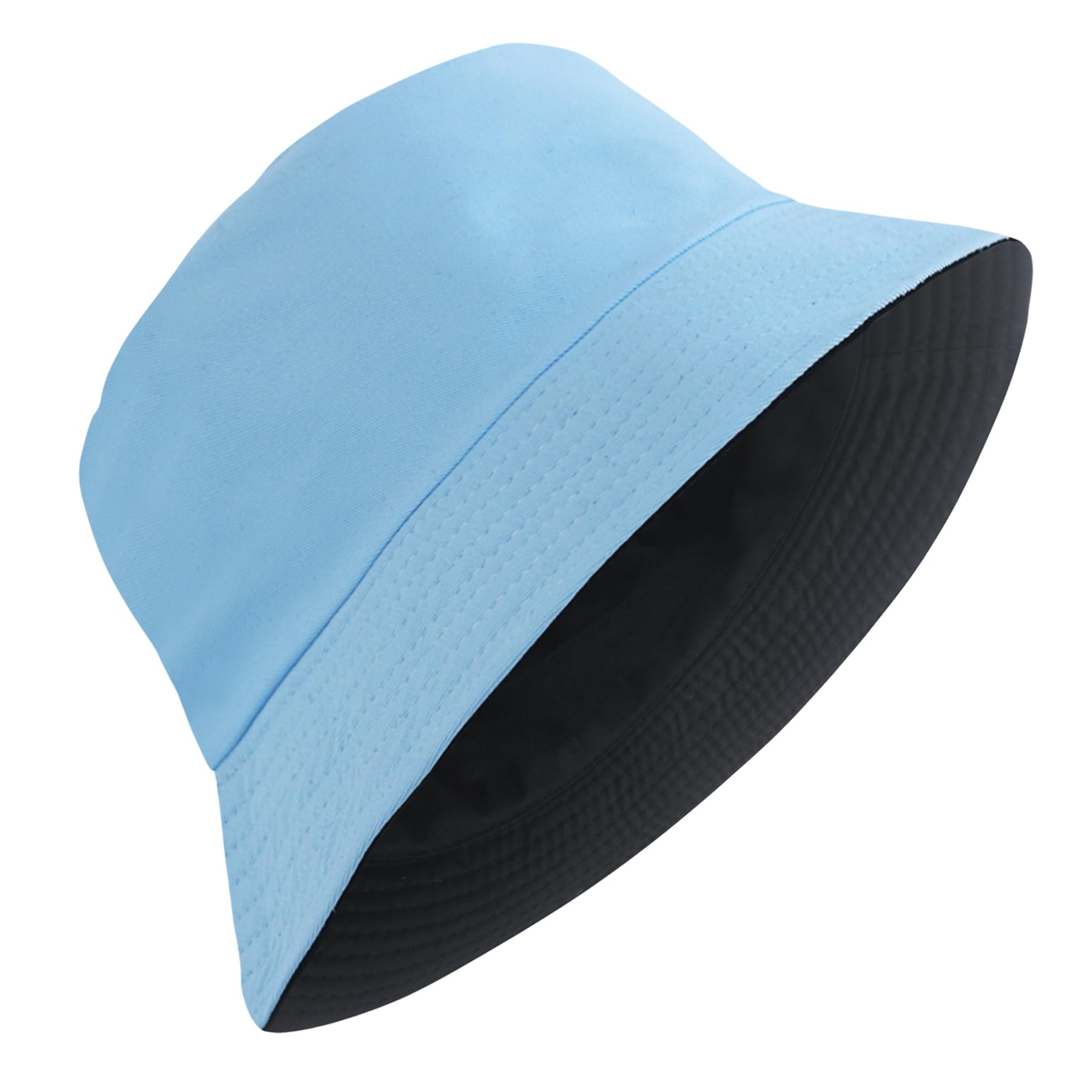PFFY Reversible Bucket Hat for Women Men Cotton Sun Beach Fishing Cap