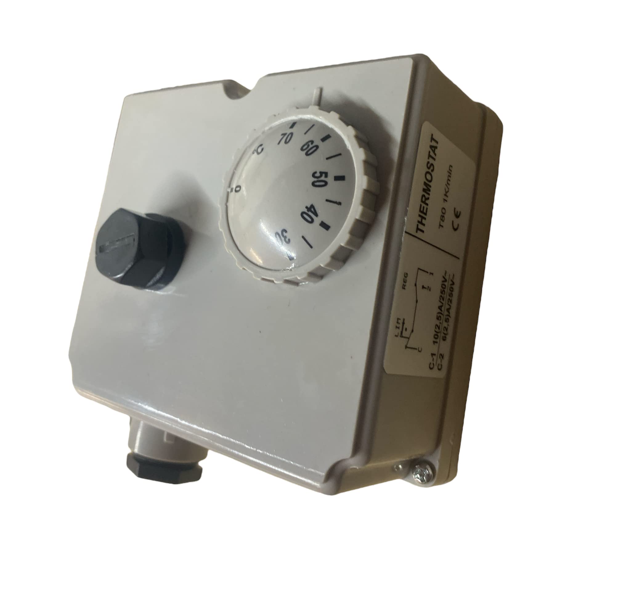 Hanicks Gledhill XG219 Dual Unvented Hot Water Cylinder Thermostat 30-70°C Control 82°C High Limit - No Pocket