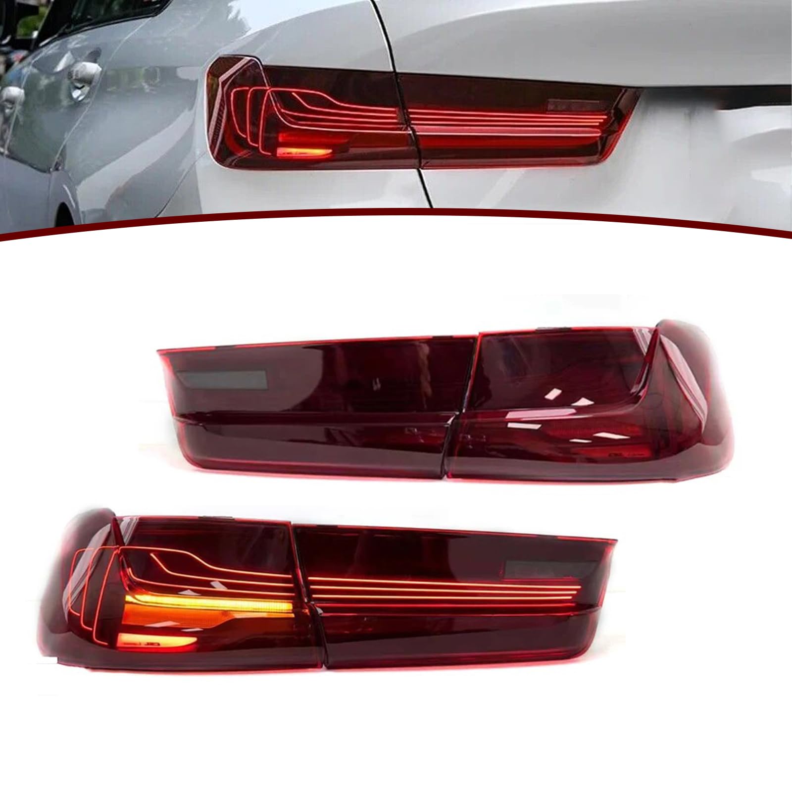 Amazon.com: JESYMBX Tail Light Assembly 4PCS For BMW 3 Series G20