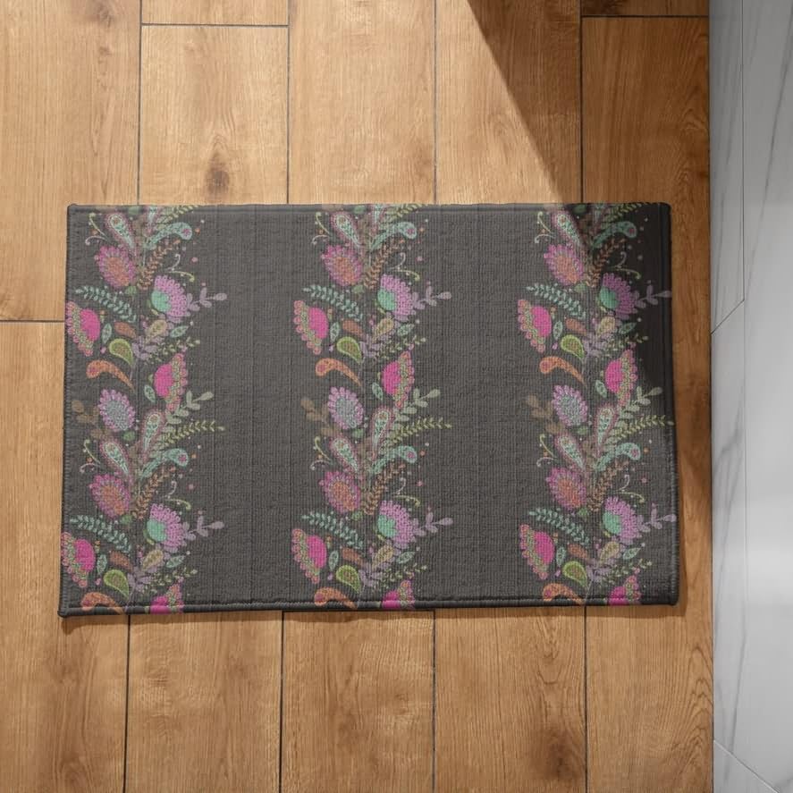 CEVAN Alfombra Antideslizante Escalera Felpudos Entrada Casa Baratos Patrón Retro Alfombra Felpudo Muy Grande para Entrada de Casa Alfombrillas Interiores 40x60cm