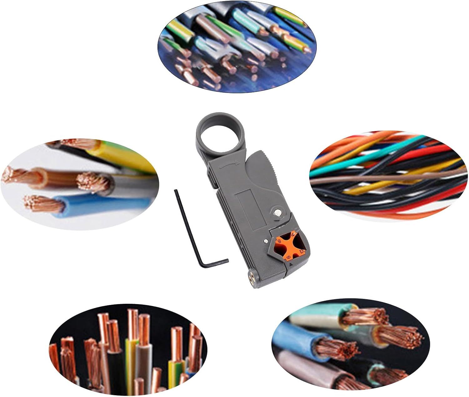 Rotary Coaxial Cable Cutter Tool Automatic Stripping Pliers Multifunctional Wire Cable Stripping Wire