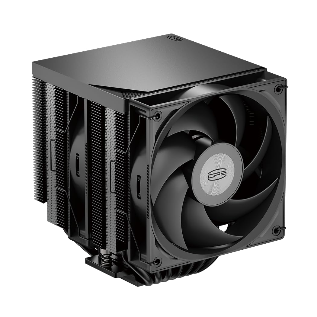 PCCOOLER RT720 TC 7 Heatpipes Dual-Tower CPU Luftkühler | 120 mm Hydraulik-PWM-Lüfter, Verformungsfeste Halterung, Kupfer-Reflow-Basis, Intel LGA 1851/1700 AMD AM5