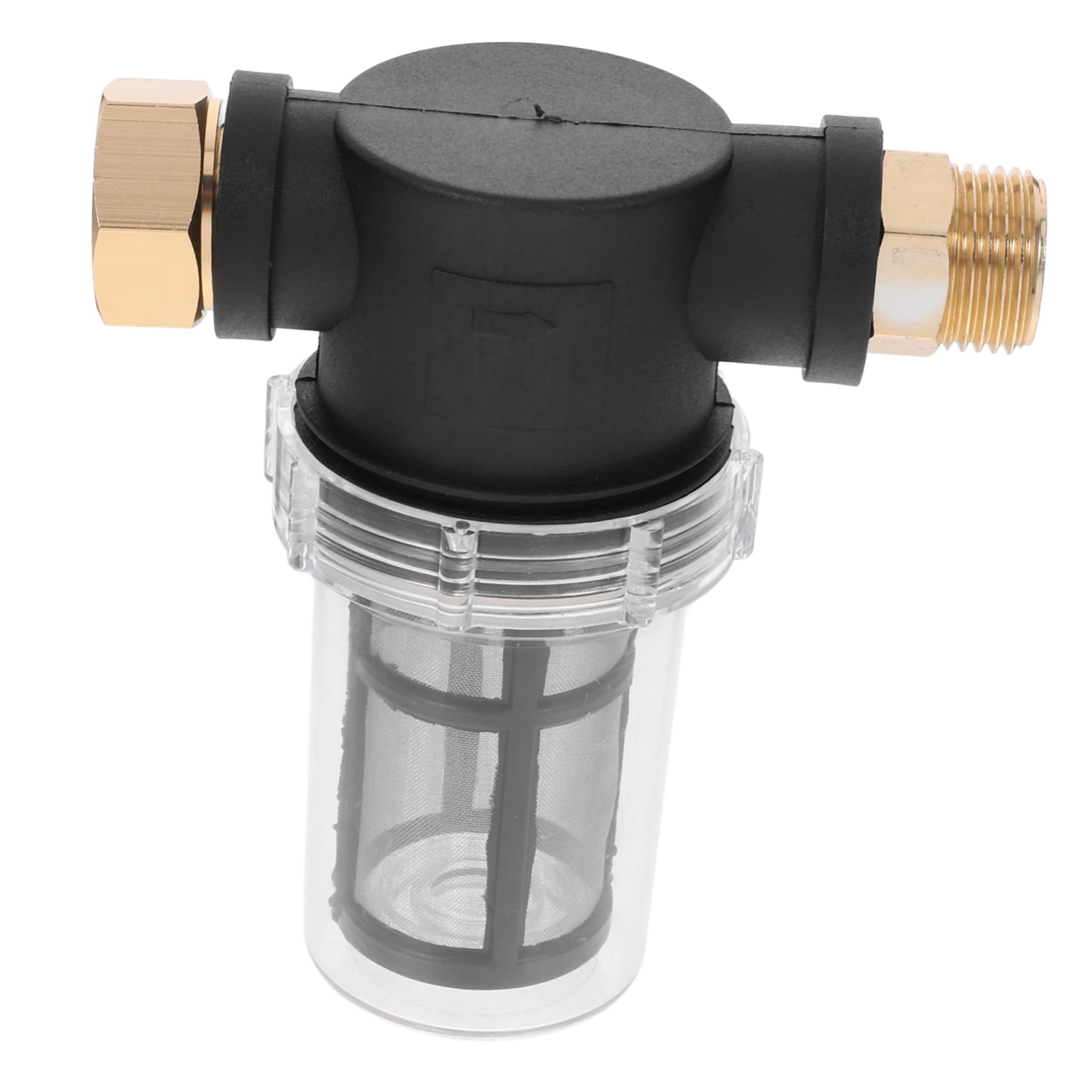 Luxshiny Filtro de Agua para Hidrolimpiadora y Grifo, Negro, Plástico Metal