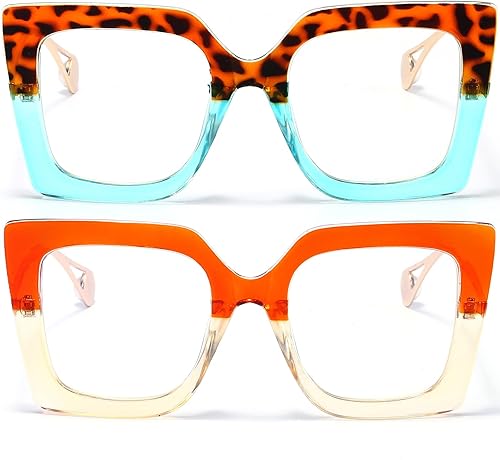 AIEYEZO Gafas de luz azul de gran tamaño para mujer, antifatiga y prevención de dolor de cabeza