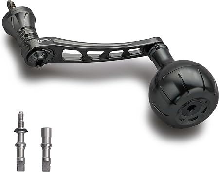 HEIGHTEN 65-70mm Spinning Reel Handle with 38mm Knob for Shimano Stradic FL FM Stella Vanford Vanquish Nasci Twinpower Daiwa Fuego BG MQ Ballistic Certate Luvias Tatula