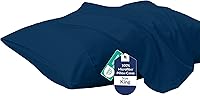Vista 40 de Royale Linens Juego de 2 fundas de almohada estándar – Fundas de almohada de cama – 20 x 26 pulgadas – Fundas de almohada negras – 1800 microfibra