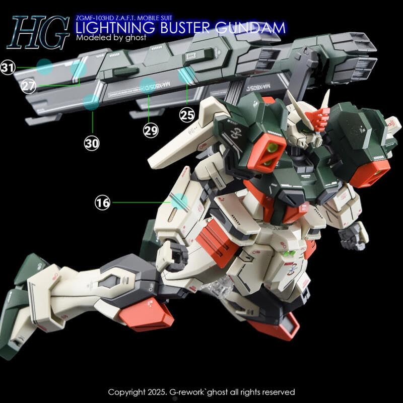 Amazon | 〔1/144スケール HG〕ライトニングバスター 用水転写式