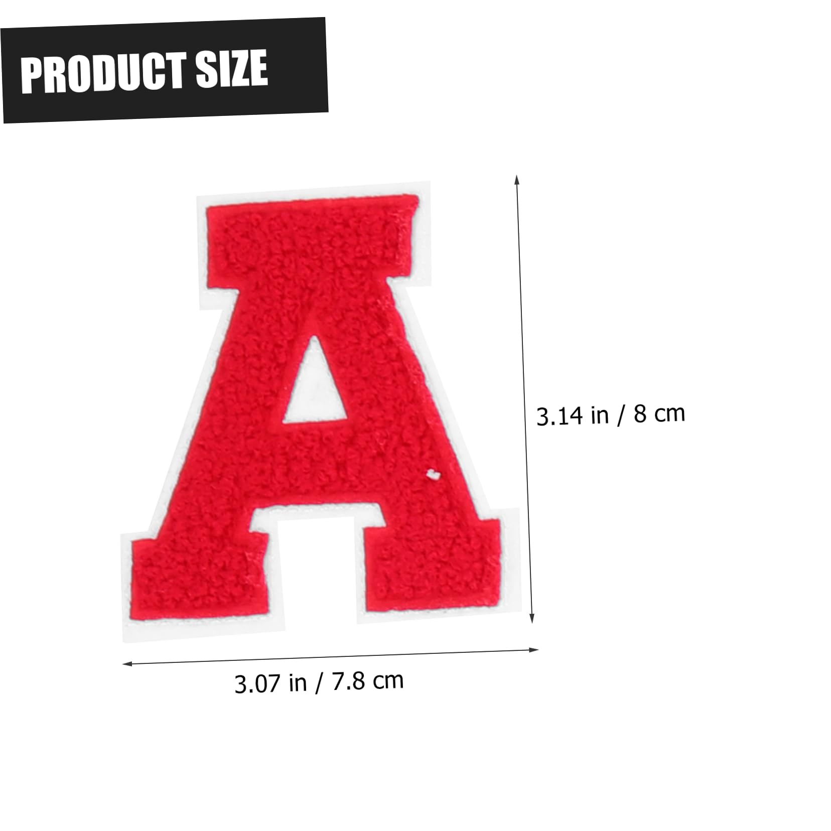 HOMSFOU 5 Set Toppe Ricamate Con Lettere Logo In Ciniglia Lettere Assortite Per Cucire Indumenti Toppe Per Cappelli Per Vestiti Giacche Cappotti Vestiti Per Decorazione 26 pezzi*5