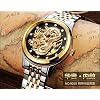 CARLIEN Men Watches Luxury Brand Hollow Automatic Mechanical Luminous Gold Watches