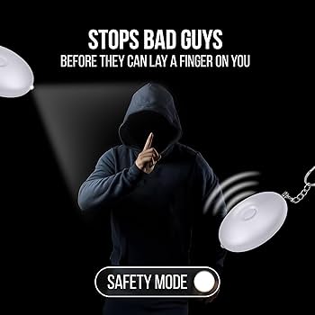 Securityman Personal Alarms For Women | Safety Alarm Keychain (Loud 130dB Siren And SOS Strobe Light) Everyday Self Defense Security Alarm Protection Device (Purple