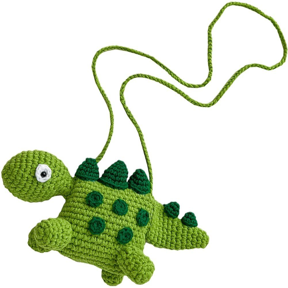 Dinosaure tricoté porte-monnaie enfants idée cadeau festival