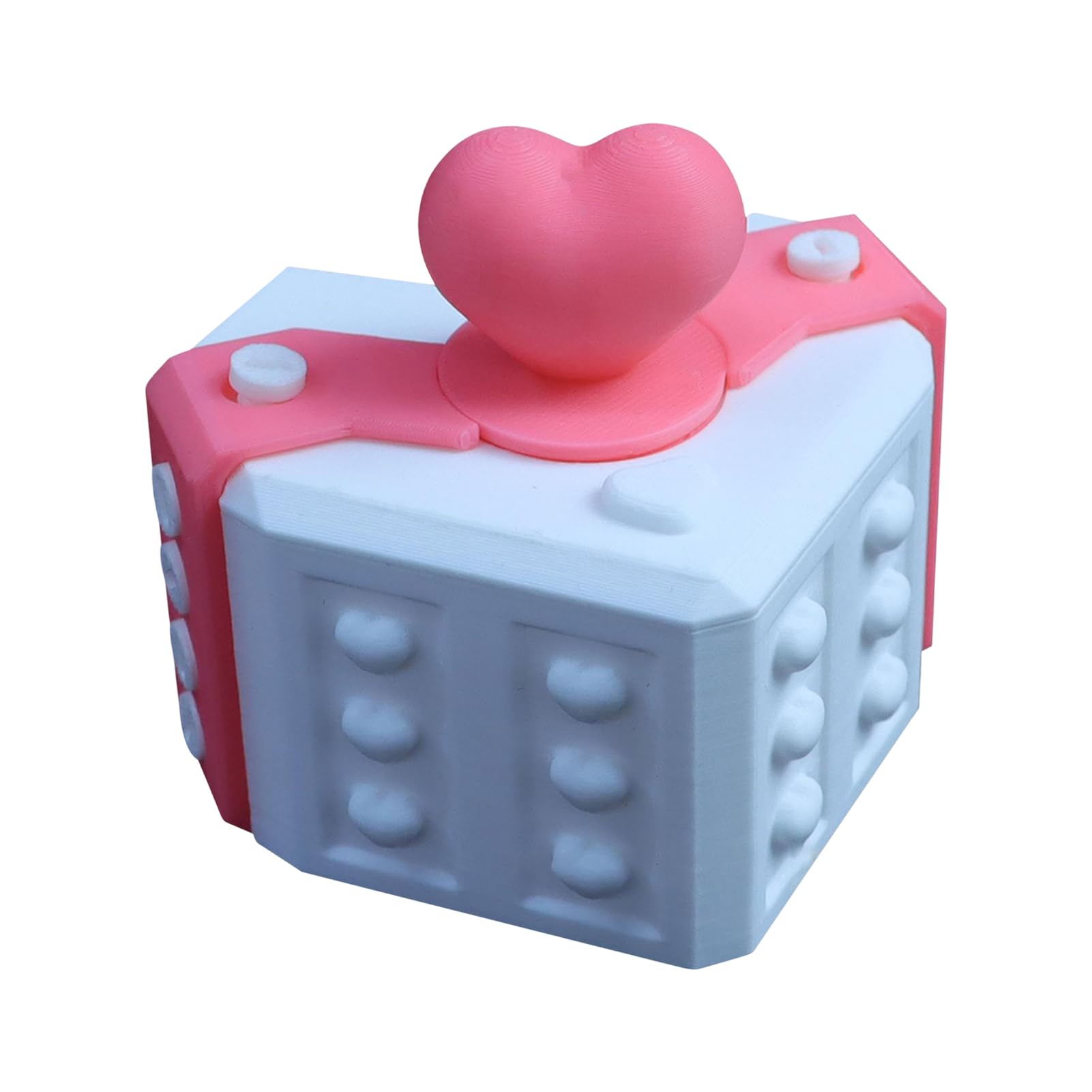 Caja de regalo de broma, con tornillos, creativo e interesante impreso en 3D, molesto para cumpleaños, vacaciones, día de San Valentín, adornos de escritorio para el hogar (A)