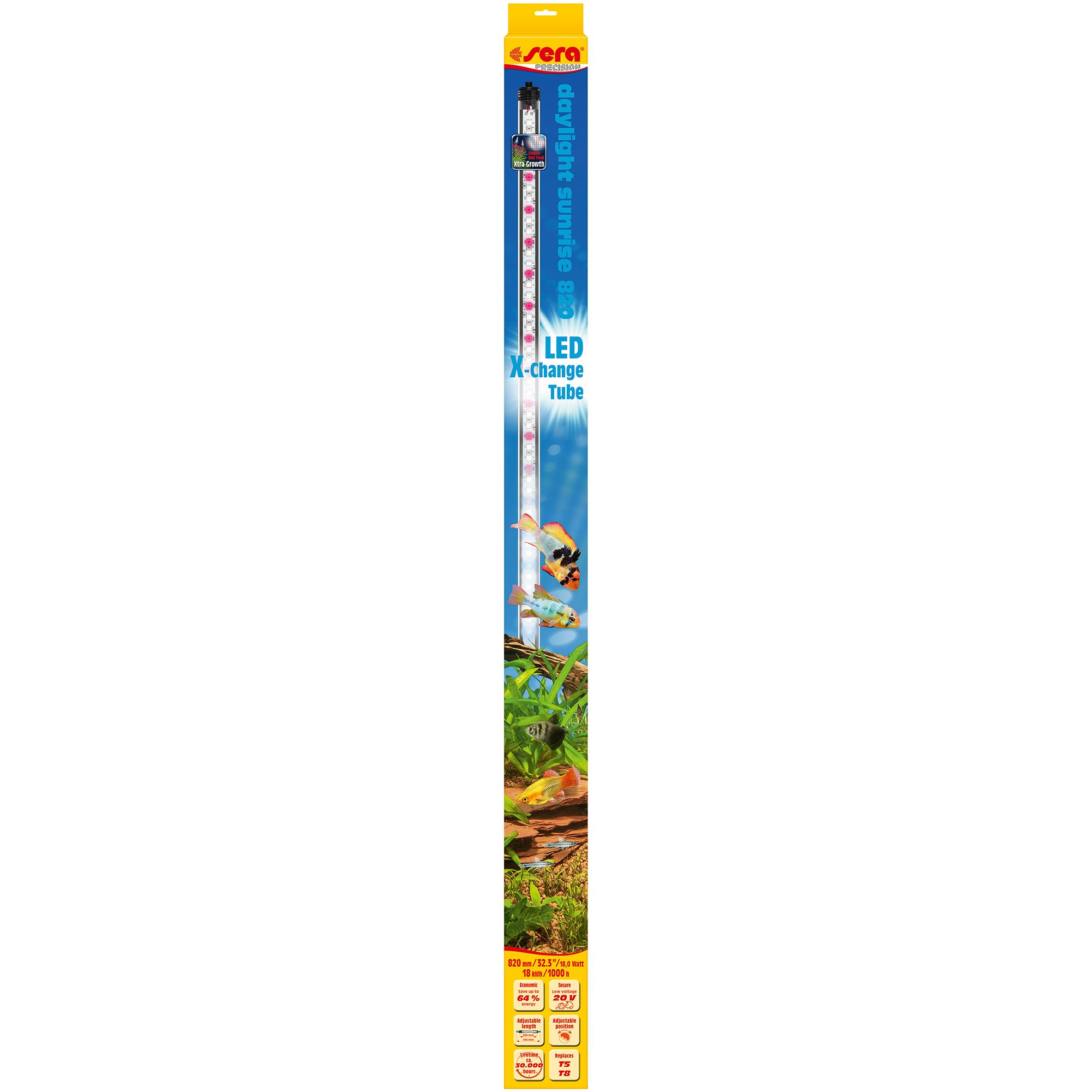Sera Daylight Sunrise Éclairage LED pour Aquariophilie 820 mm