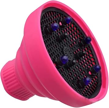 Hair Dryer Diffuser, Silicone 3.5-5cm Curly Wave Hair Dryer Attachment Portable Travel Folding Design Hair Diffuser Attachment for Home Salon