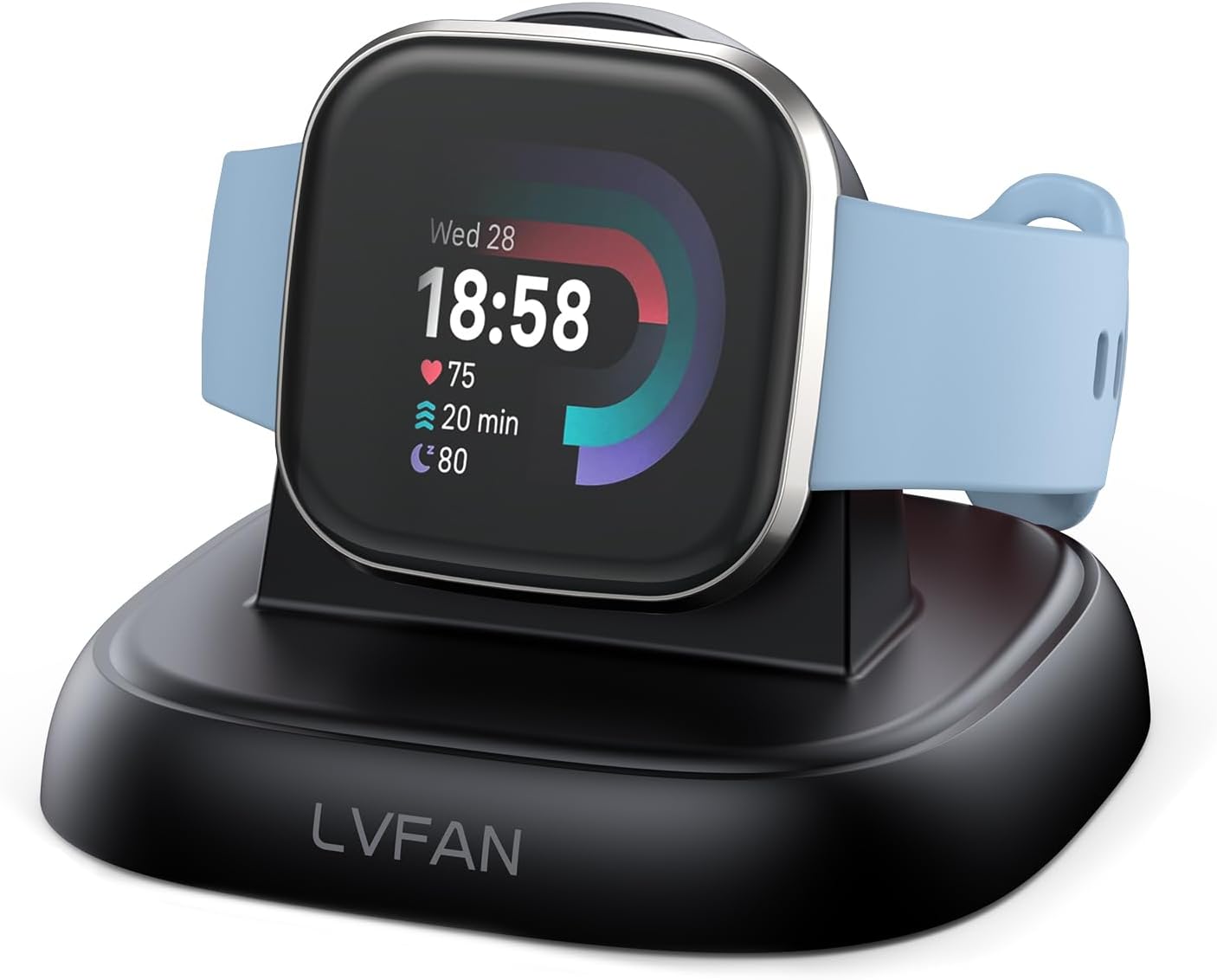 Charger Stand Dock for Pixel Watch 3/2 & Fitbit Versa 4/3, Sense 2 - Replacement Accessories with Cable