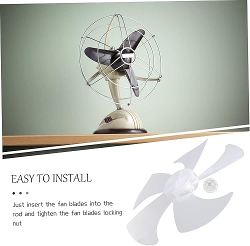 Miniatura 5 de Uonlytech Ventilador de 14 pisos con aspas de ventilador de escritorio, ventilador de casa, mesa blanca, piezas de refrigerador, aspas de ventilador