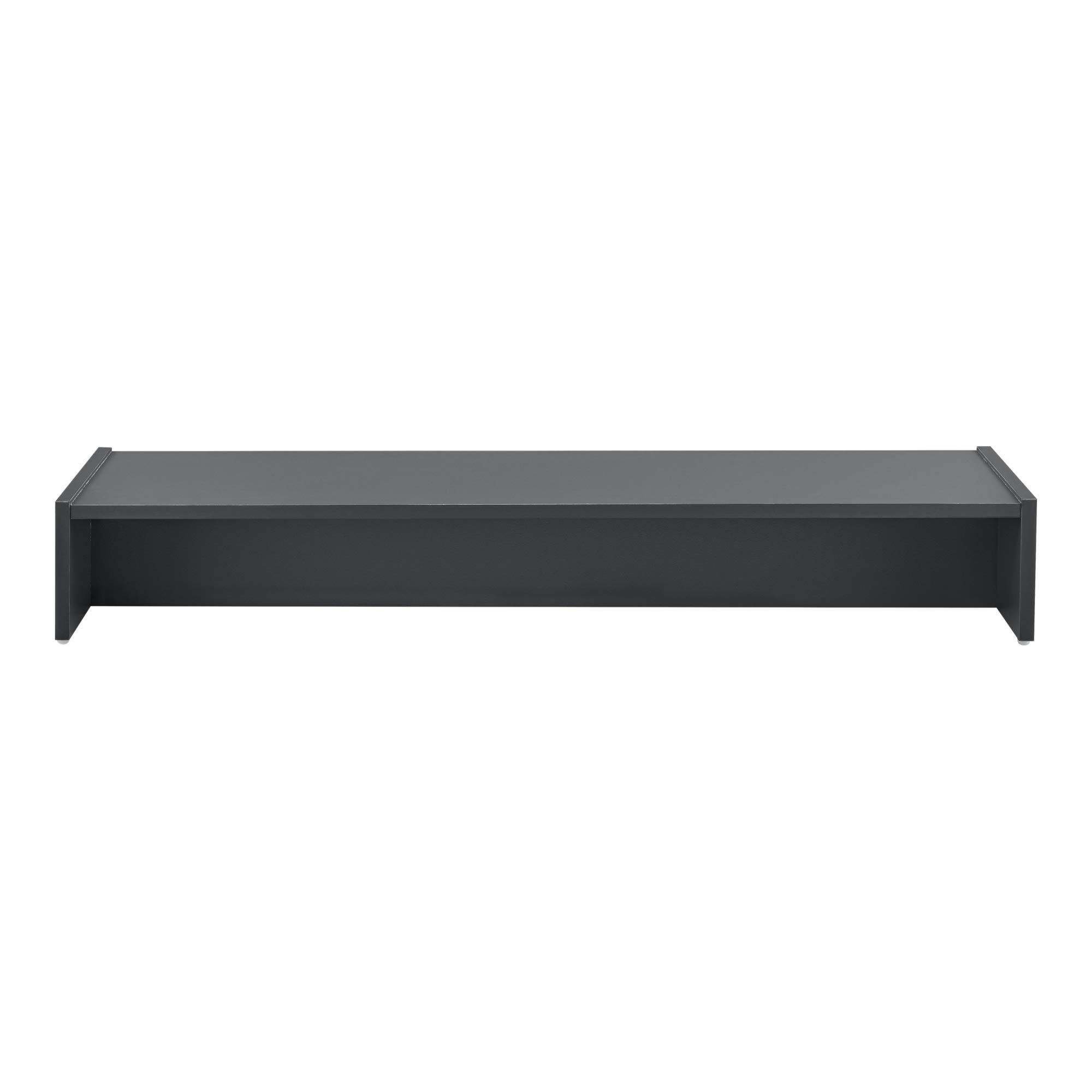 [en.casa] Supporto di Rialzo Monitor / TV / PC Portatile 100 x 27 x 15 cm Base per Schermi - Grigio Scuro