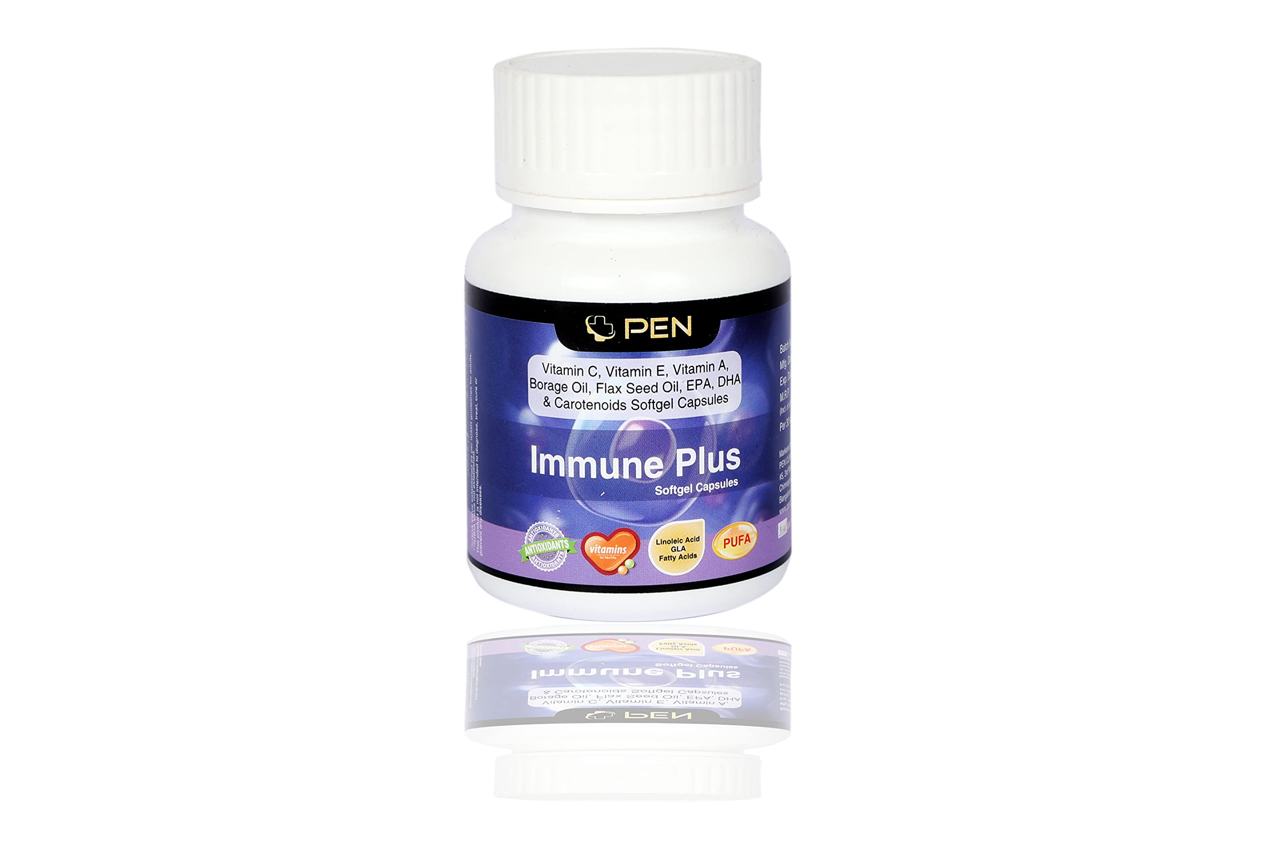 PEN Clinic Complete Immunity Boosting Formula Supplements for age group 15 years above, 30 capsules per bottle