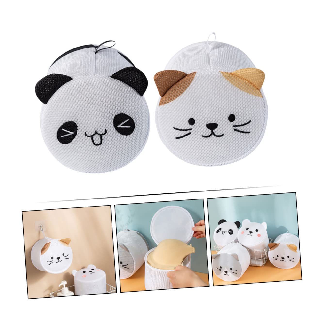 Cabilock 6stücke Wäschenetz Für Waschmaschine Cartoon Katzen Waschbeutel Aus Schützendes Mesh Für Unterwäsche Socken Und Kleine Kleidungsstücke Für Effektive Reinigung