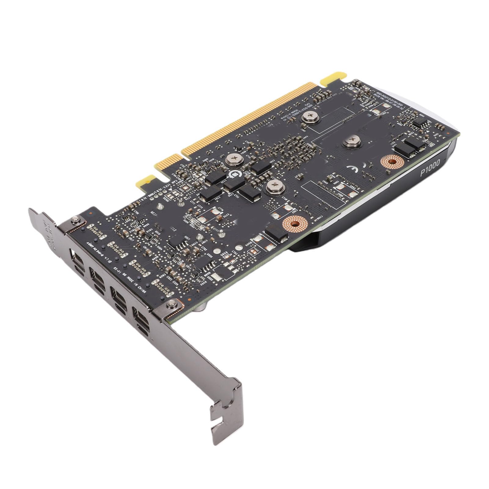 P1000-Grafikkarte 4 GB GDDR5, 640 -Kerne, 4 X DisplayPort 4K-Workstation-GPU, Low Profile 47 W für 3D-Modellierung, Rendering, CAD