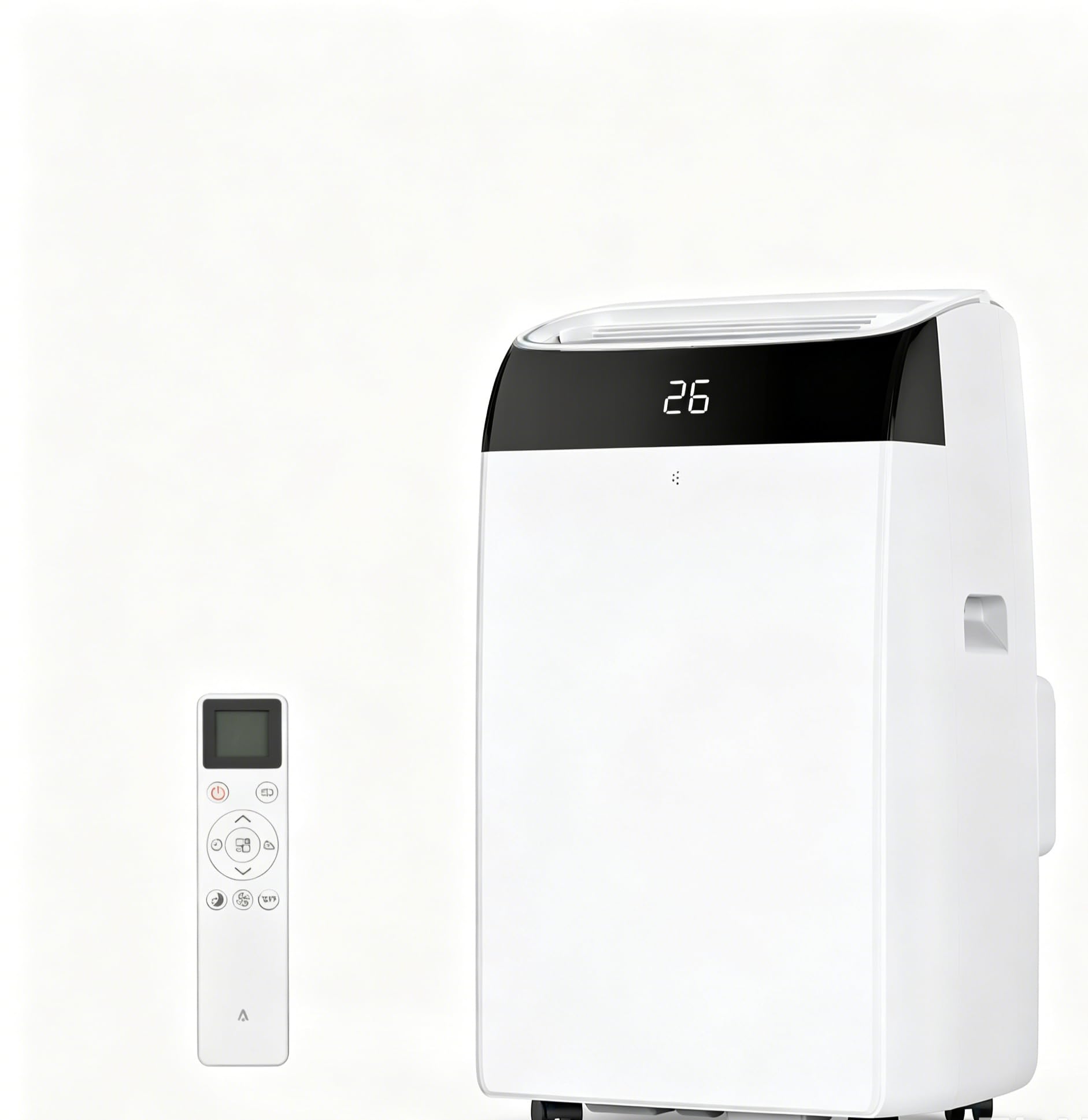 Zstar White 12000 Btu Portable Air Conditioner Indoor Ac Unit, Rooms Up To 550 Sq.ft, 4-In-1 Cooling Dehumidifier Fan With Follow Me, Quiet Sleep Mode, Standing Floor Unit, Window Kit Included