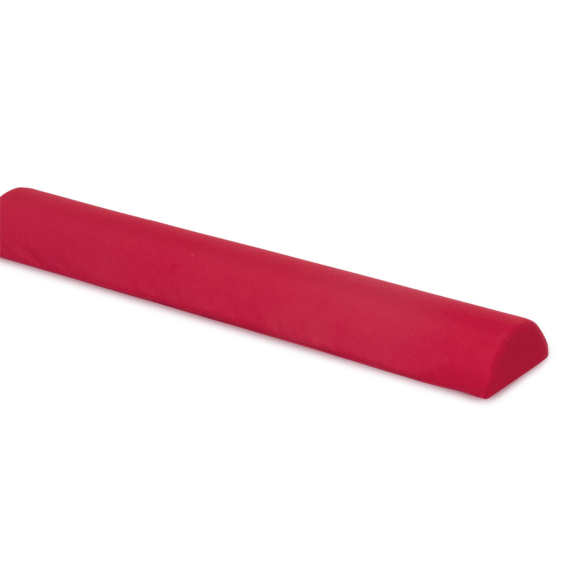 Spatium pallet cushions, removable pillowcase, water-resistant, upholstery design, resistant to stains (Red Half-Bolster 10x120cm)