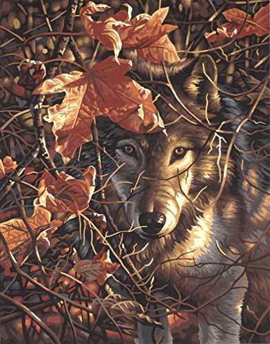 Dimensions Needlecrafts Paintworks Paint By Number, Autumn Wolf