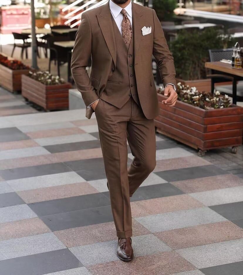 Men's Suit Slim Fit 3 Piece Suits for Men Wedding Groomsmen Suit Formal Business Prom Tuxedo Dinner Party2