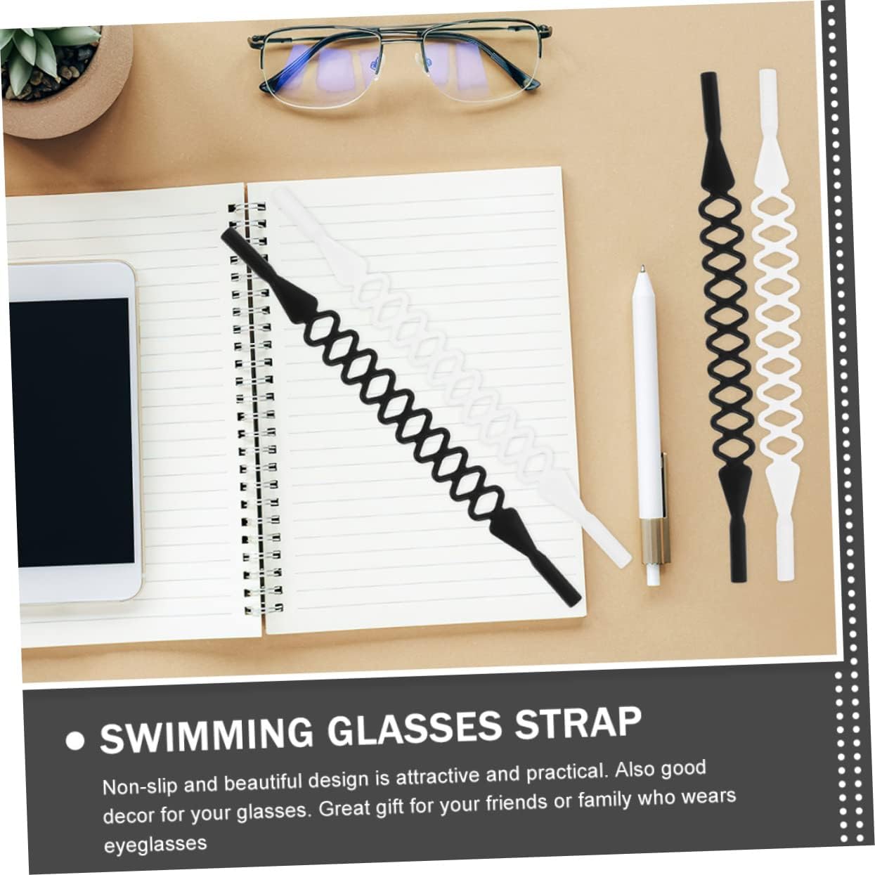 INOOMP 40pcs Adjustable Eyeglass Strap Anti-slip Eyewear Safety Rope for Outdoor Sports for Fishing Hiking and More Includes Designs