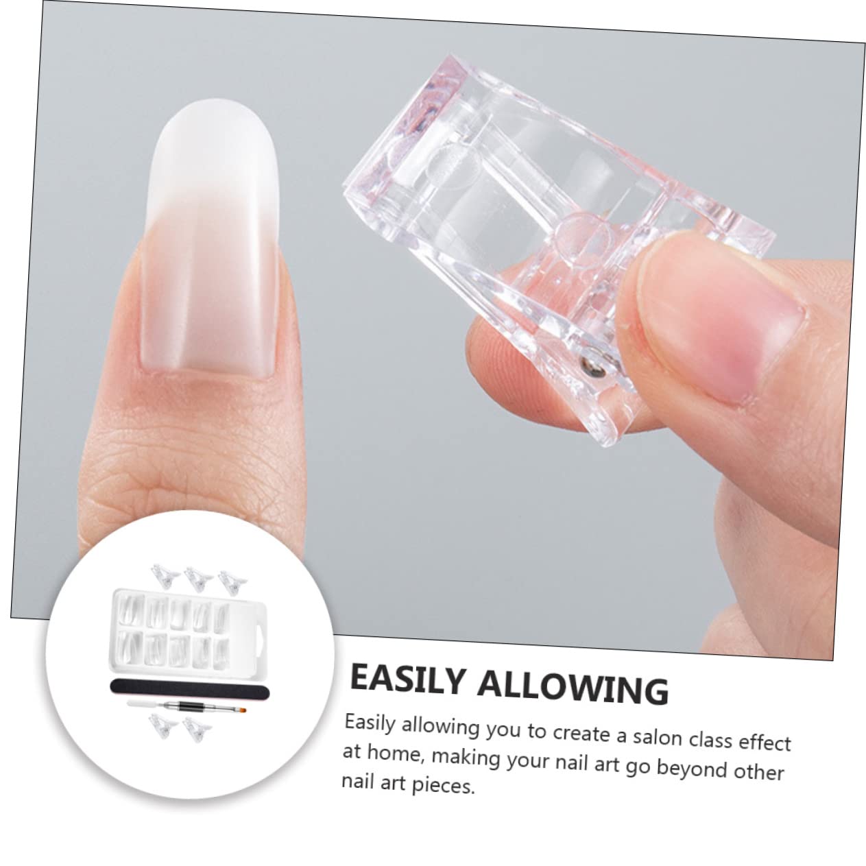 FRCOLOR 3sets Per Manicure e Unghie Extensibili Kit Con Mold Per Unghie Lucidatura Per Nail Art