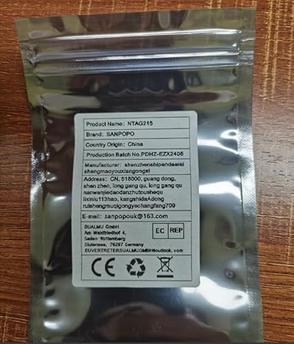 10x Tarjetas NFC 215, NTAG215 NFC Card Etiqueta Tarjeta NFC Card 215 NFC Tag ios,Compatible con Todos los Teléfonos Inteligentes y Dispositivos Habilitados para NFC,Memoria de 504 Bytes