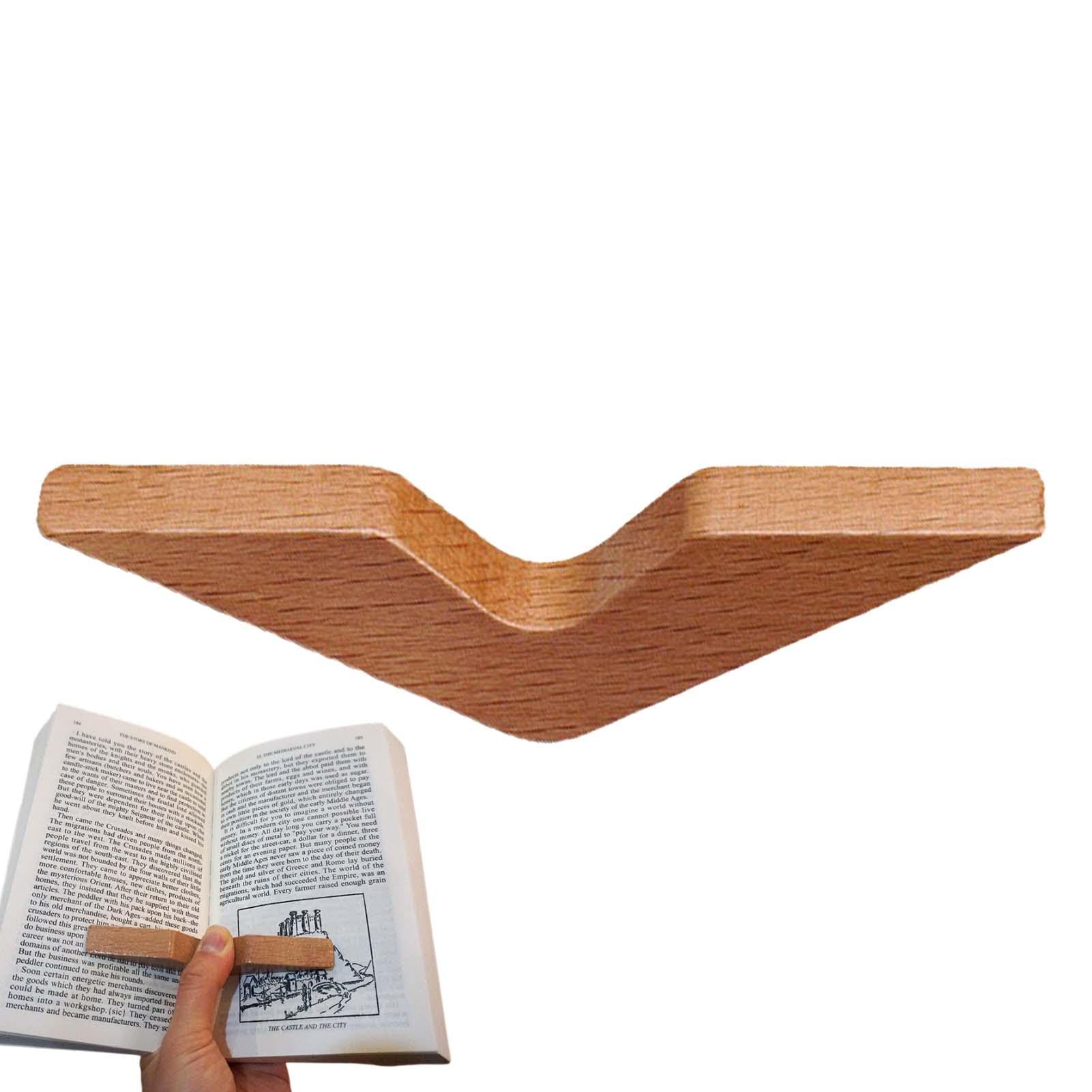 Zasdvn Portapáginas para Pulgares, Portalibros para Pulgares | Marcador de Pulgar Natural de Madera - Soporte para abridor de Libros, Accesorios de Lectura novedosos para Amantes de la Lectura, niños