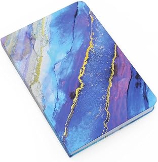 Fashion Stationery Notebook Notepad A5 Hardback Marble Lined Notebooks Journal To Do List Organiser Travel Writing Pads 120 Sheets (240 Pages)