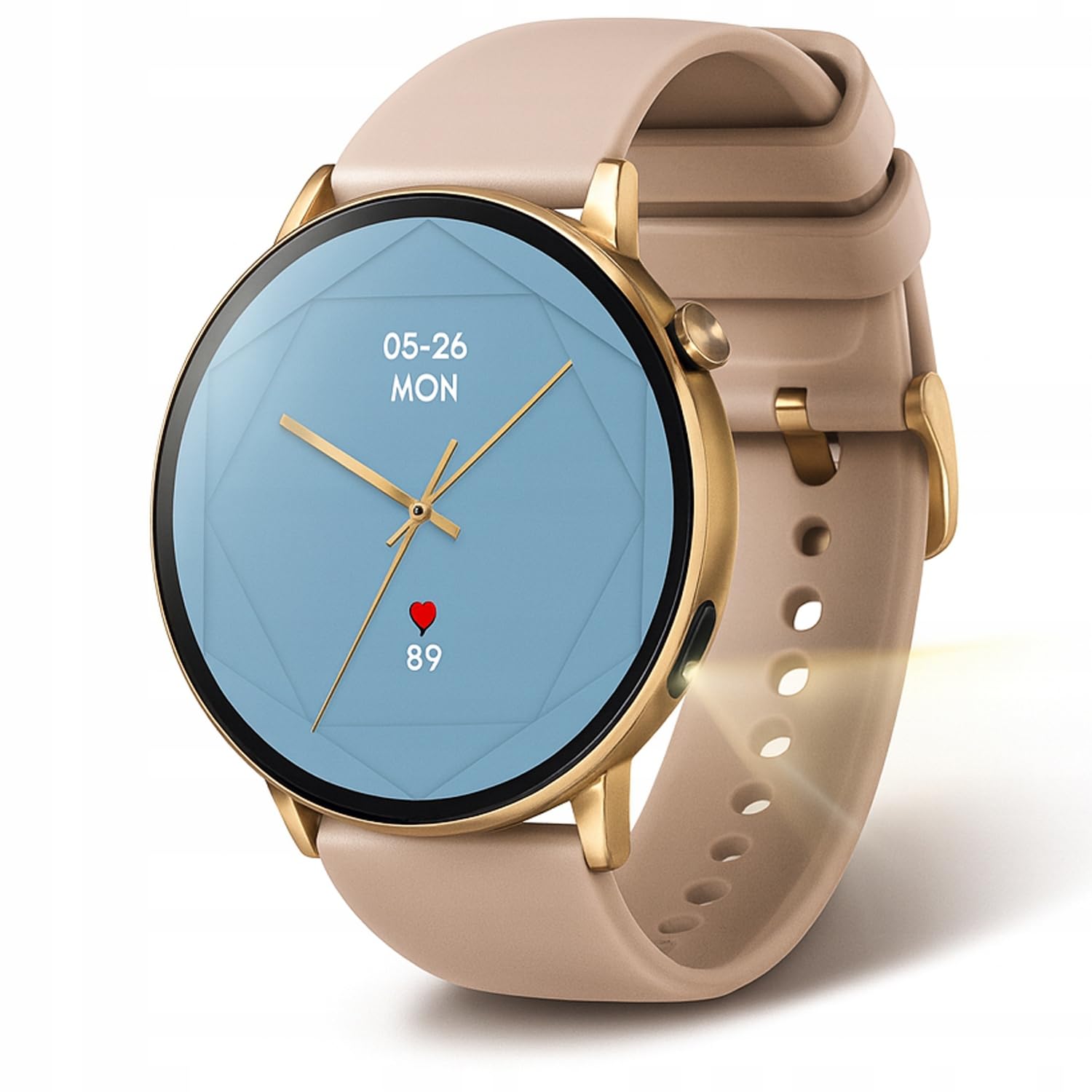 Smartwatch Damski Amoled Rozmowy Menu Polski - Zdrowie Sport Chat GPT Złoty