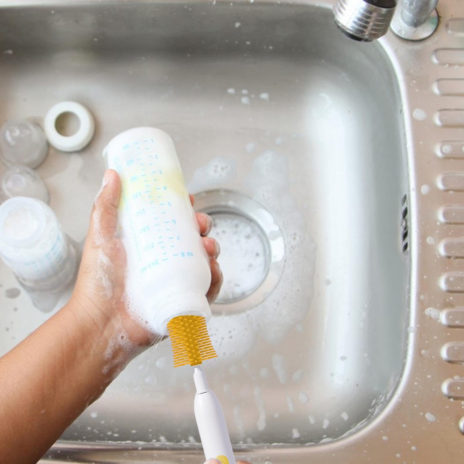 Nettoyeur de brosse à bouteille électrique,Brosse à bouteille électrique