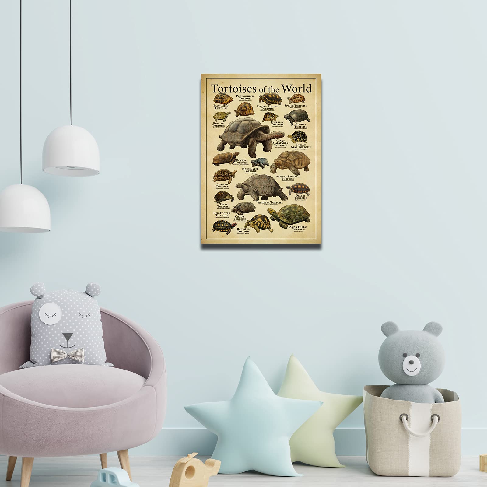 Stampa artistica da parete con tartaruga / inchiostro giapponese, stile